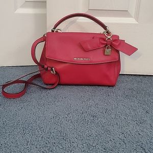 Hot pink Michael Kors Purse w/ bow